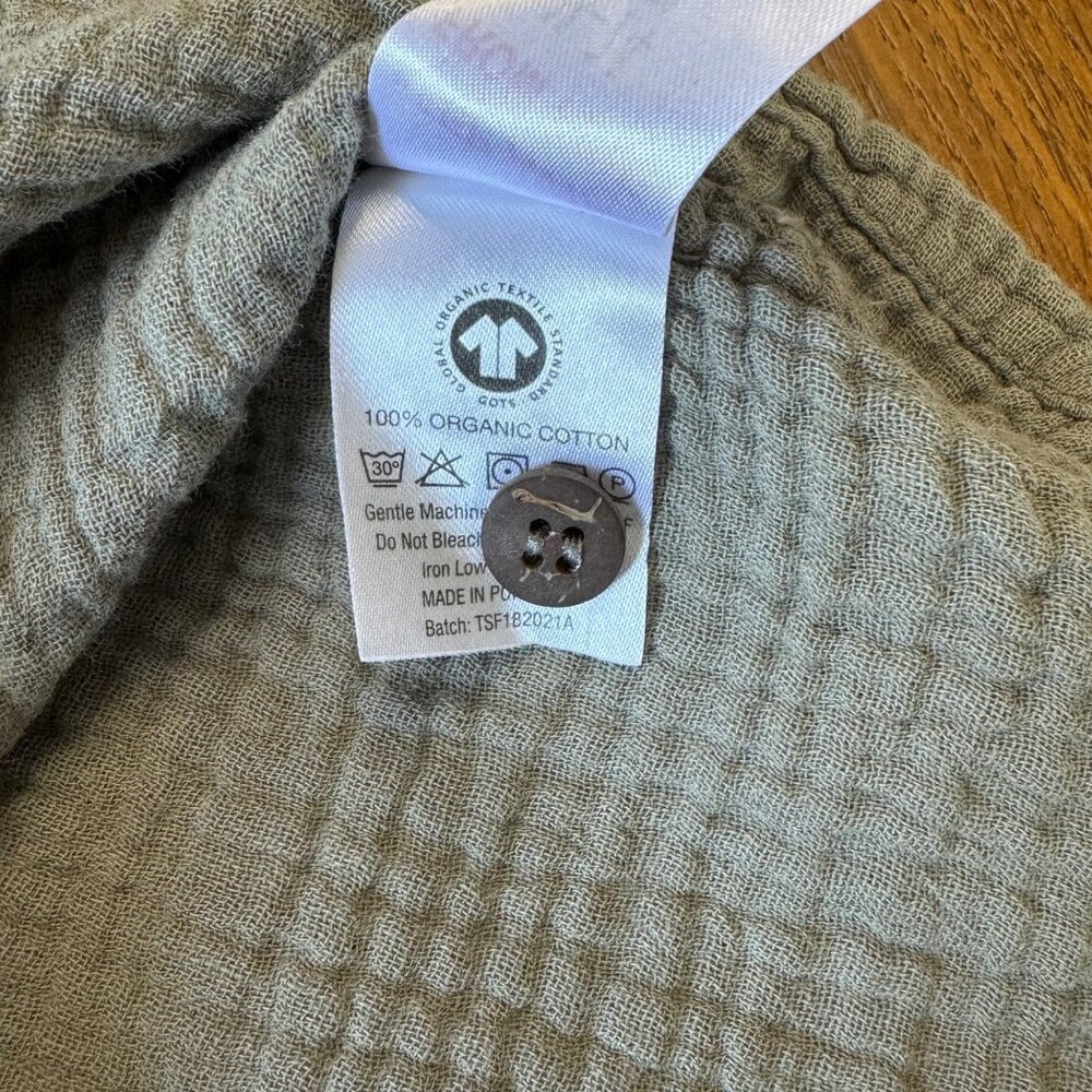 THE SIMPLE FOLK The Muslin Henley Toddler 18-24 MOS Organic Button Shirt Unisex - Picture 5 of 6